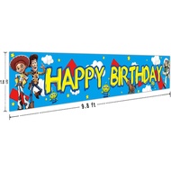Large Toy Themed Story Happy Birthday Banner Toy Themed Story Birthday Party Supplies Decorations To