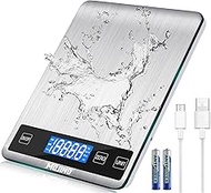 Digital Kitchen Scales up to 15 kg, Wonderful Precision up to 1 g | g/kg/lb:oz/ml/fl'oz | Household