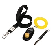 Pluit whistle + Clicker Dog Cat Bird training Package