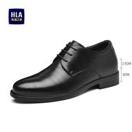 HLA | Business Casual Mens Leather Shoes Breathable Summer New Arrival HLA Fashion Single Shoes Derb
