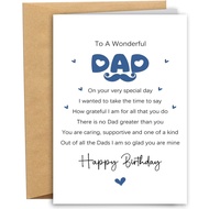 [Coisíní] Poem Birthday Card for Dad, Thoughtful Dad Birthday Card from Daughter Son, Father Birthda