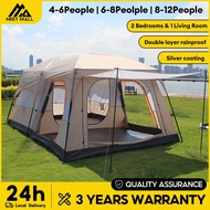 【WTHB】Khemah Quality Large Family Tent 10-14 Person Khemah Camping Tent UV Awning Waterproof Home