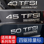 40 Suitable for 50 Car Logo Q5 Four-wheel Drive Logo A4L Displacement Q3 Audi 45A6L55TFSI50A3 Tail L