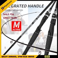 Pipeiness Cần Câu Cá Hành Động M Cần Câu Lure Quay/Đúc: 4-35G Dây: 5-18lbs Màu Đen