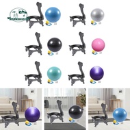 [In Stock] Yoga Ball Chair, Yoga Ball Seat Stable with Screws, Portable Office Ball Chair for Indoor, Gym