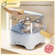 Rak Pengering Botol Susu Bayi & Bekas Simpanan – Baby Feeding Bottle Drying Rack Storage Box Dustpro