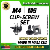 [ 1 Set ] M4 M5 SPRING CLIP + SCREW (ST) // M4 M5 BODY SCREW SKRU CLIP COVER SET COVERSET SCREW LC S