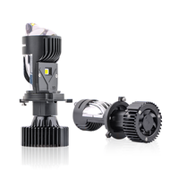 2ชิ้น Y3โปร H4มินิโปรเจคเตอร์ lampu depan LED แสงสีขาว12โวลต์ไฟ LED H4ไฟหน้าเลเซอร์โคมไฟสำหรับรถยนต์