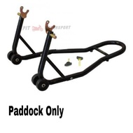REAR UNIVERSAL PADDOCK STAND 2IN1 HEAVY DUTY Combo Set Espada Paddock Stand Bobbin Set 6mm RK Chainl