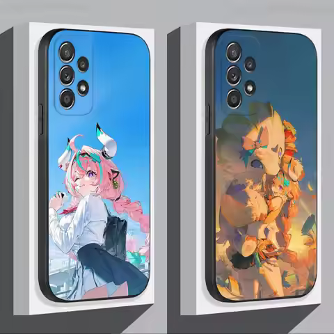 V-Varesa Genshin I-Impact Phone Case For Samsung S 9,10,21,30,22,23,24,25,Ultra,Plus,Lite,FE,4,5G Bl