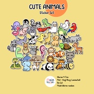 Cute Animals Stickers | Aesthetic Stickers / Animal Stickers / Tumblr Stickers / Laptop Stickers / W