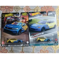 Hot Wheels Honda Civic Type R Spoon Premium Cards Lot of 2 EG and FK