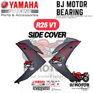 R25 V1 SIDE COVER R25 LEGSHIELD FAIRING COVER R25 BLACK RED SIDE COVER LEG SHIELD 100% ORIGINAL YAMA