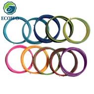 AQUAGEM Colorful Rainbow Badminton String, Elastic Colorful Badminton Racket Strings, Ball Net Line 