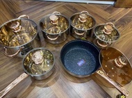 Bộ 6 món nồi Đức 5 đáy 12 chi tiết chính hãng