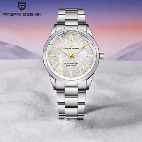 PAGANI DESIGN Luxury TMI VH31Quartz Movement Men's Watch Waterproof 316L Stainless Steel Sapphire Gl