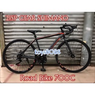 Asogo Road Bike 700C 21Speed Steel Frame