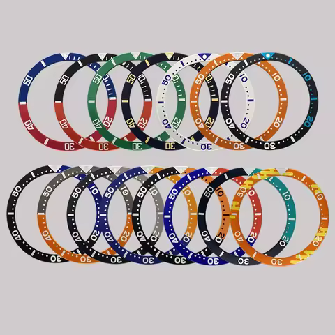 38mm Aluminium Bezel Insert SKX007 Bezel Ring Fit for Seiko SKX007 SKX009 SRPD Watch Case NH35 Case 