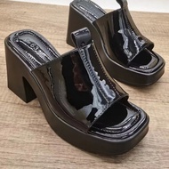 2023 New Women Flat Sandals High-Heeled Jelly Melissa Shoes For Women Solid Sandals Women's sandals
