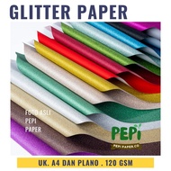 [ 5 Sheets ] Glitter Paper 120 GSM A4 & [1 Sheet] Glitter Paper 120 GSM Plano