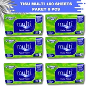 MULTI TISSUE 160 SHEET PACK OF 6 PCS TISSUE TISU TISSUE PAPER