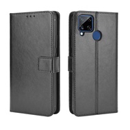 For Realme C15 Case Flip Wallet PU Leather Back Cover Realme C15 RealmeC15 Phone Casing