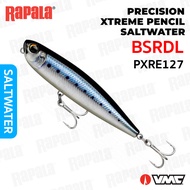 Rapala® PRECISION XTREME PENCIL® SERIES PXRPE127 เหยื่อปลอมตกปลา เหยื่อผิวน้ำ (salt water)