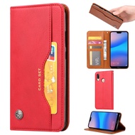 For Huawei P20 Lite / Nova 3E PU Leather Wallet Case Flip Stand Function Card