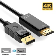 DP to HDMI Adapter Supports 4K 2K 1080P for Laptop PC TV Monitor Projector Display