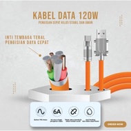 DATA CABLE CAS CABLE ANDROID HP CHARGER CABLE TYPE C FAST CHARGING 120 WATT