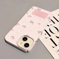Phone Phone Case Suitable for iPhone 7 8 Plus x xs xr xsmax 11 12 13 14 15 pro max ins Style Korea Film Cute Floral Rabbit Hard Case Shock-resistant Large Hole All-Inclusive Phone Protective Case Shell ZCKK