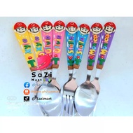 MARIO PERSONALIZED SPOON AND FORK FOR KIDS SAZIMART SOUVENIRS GIVEAWAYS PARTY FAVORS
