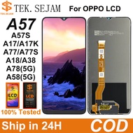 TEK.SEJAM Original LCD For OPPO A17K A17 A18 A57 A77S A57S  LCD Display Screen Assembly Replacement