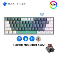 [ส่งจากไทย]Machenike K500 B61 คีย์บอร์ดแบบกลไก 61คีย์โหมดสามสาย/2.4G/บลูทูธ RGB แบบไร้สาย Backlit คี