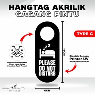 DO NOT DISTURB DOOR SIGN - ACRYLIC DOOR SIGN