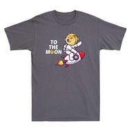 Dogecoin To The Moon Digital Currency Novelty Men'S Short Sleeve T-Shirt
