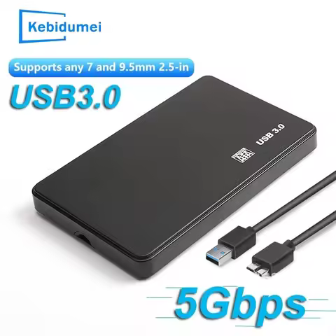2.5" USB 3.0 HDD Enclosure SATA HDD SSD External Hard Drive Case 5Gbps High Speed External Hard Driv
