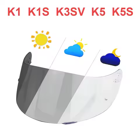 K1 Photochromic Visor for AGV K1S K3SV K5 K5S Full-Face Helmet Face Shield Anti Fog Sunscreen UV Cut