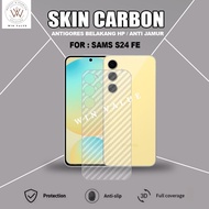 Samsung S24 FE Samsung S24 Samsung S24 Plus Samsung S24 Ultra Skin Carbon Garskin Anti-Scratch Back 