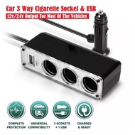 Car Charger Usb Port Car Cigarete Lighter Socket 3 Way Splitter DC Power Charger Adapter 12V Charger 24V Charger
