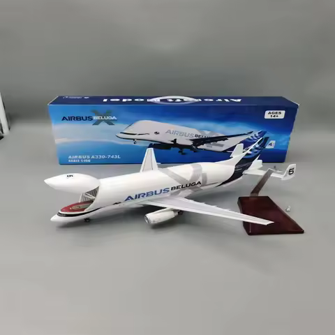 1:150 Scale 42cm Airbus Beluga A300-600 Resin Aircraft Model Super Beluga Transport Model Aviation C