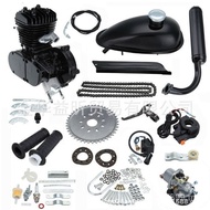 Two Stroke 80cc Bicycle PK80 Engine Gasoline Engine 50cc Black Engine Kit