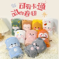 Cartoon Cartoon Animal Flannel Blanket Office Air Conditioning Blanket Nap Blanket Event Gift Home