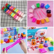 Mainan Clay Slime Magic Clay Polimer Clay Light Clay MURAH isi 12 pcs Plus Alat Ukir