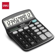 Deli/Deli Computer 837ES Desktop Calculator Black Calculator 12-Bit Calculator