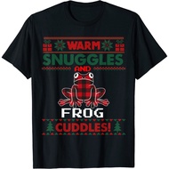 Frog Lover Christmas Pajama Shirt Ugly Christmas Sweater Gift Idea T-Shirt