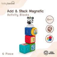 Baby Einstein Connectables Add & Stack 6 ชิ้น บล็อกแม่เหล็กพัฒนาทักษะการต่อและจัดเรียงสำหรับเด็ก
