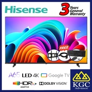 Hisense 43" / 50" / 55" / 65" / 75" 4K Google TV [Free Wireless Keyboard & Mouse+ Bracket + HDMI Ca