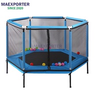 Extra Large Kids Trampoline Baby Safety Jumper Jumping Bed Indoor Outdoor Playground Kid Bouncer Tra