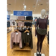 Airism T-Shirt Crop Long Sleeve WOMEN UNIQLO